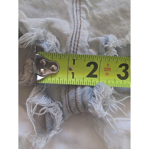 J Brand Shorts Womens 28 Jean Denime Light Wash Cut Off Aquarius Frayed Hem - Picture 9 of 10